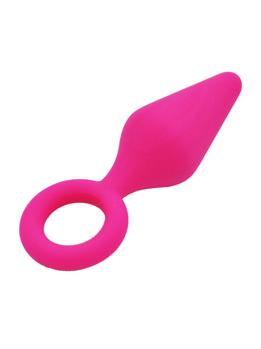 Plug anale medium in silicone rosa
