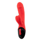 Vibratore rabbit in silicone di colore rosso