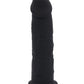 Dildo realistico in silicone nero 19 cm termoreattivo