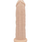 Dildo realistico in silicone color carne 22,8 cm termoreattivo