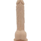 Dildo realistico in silicone color carne con testicoli 24 cm termoreattivo