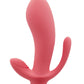 Vibratore Rabbit triplo di colore rosa