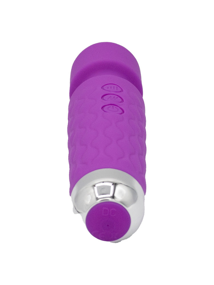 Vibratore wand in silicone di colore viola