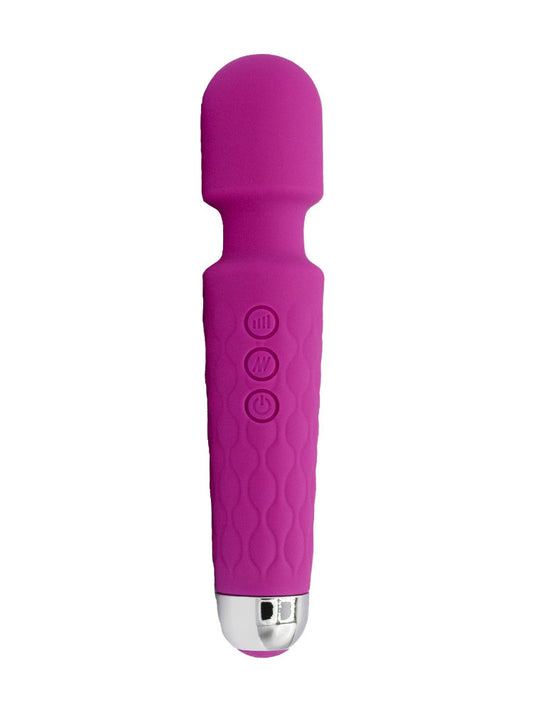 Vibratore wand in silicone fucsia