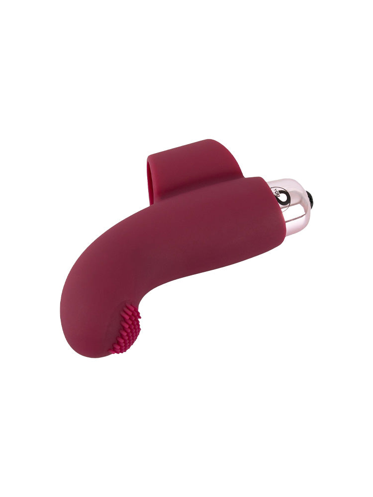 Vibratore da dito in silicone con bullet vibrante