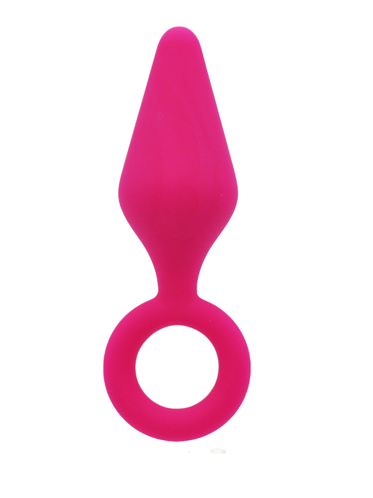 Plug anale medium in silicone rosa