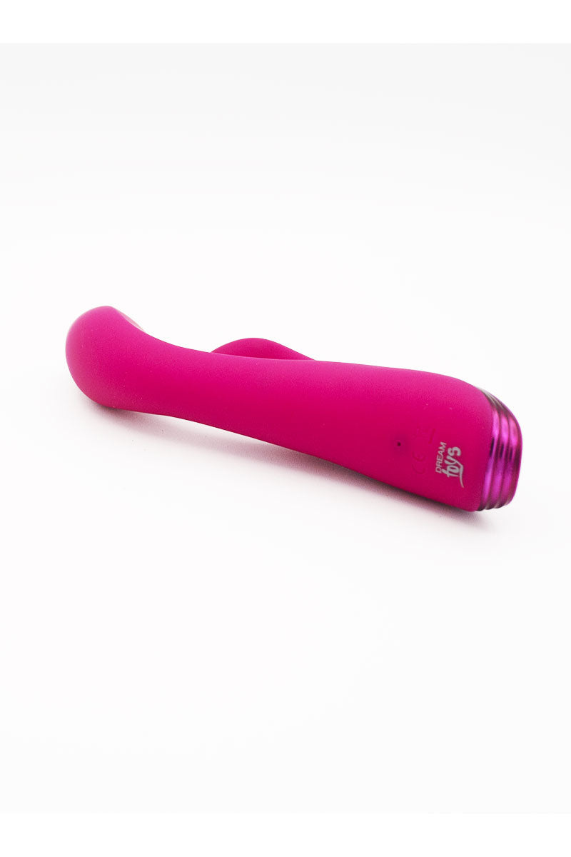 Vibratore Rabbit in silicone rosa oscillante