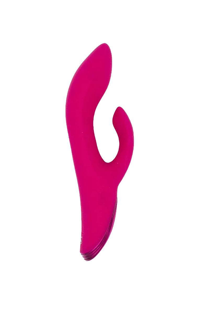 Vibratore Rabbit in silicone rosa oscillante