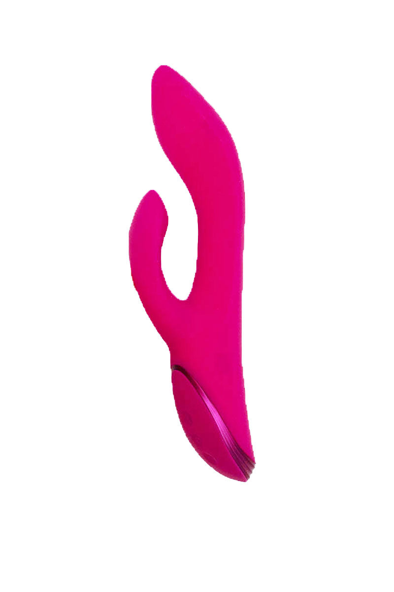 Vibratore Rabbit in silicone rosa oscillante