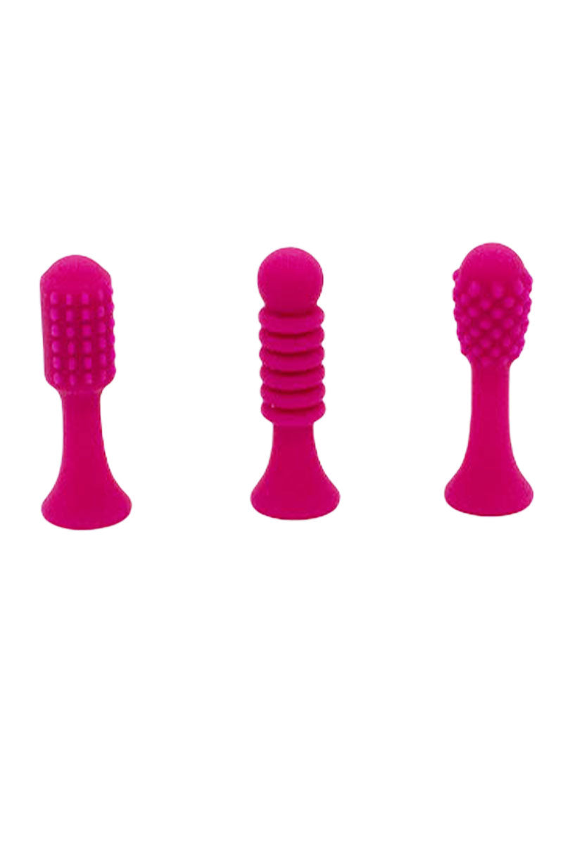 Vibratore clitorideo in silicone di colore fucsia