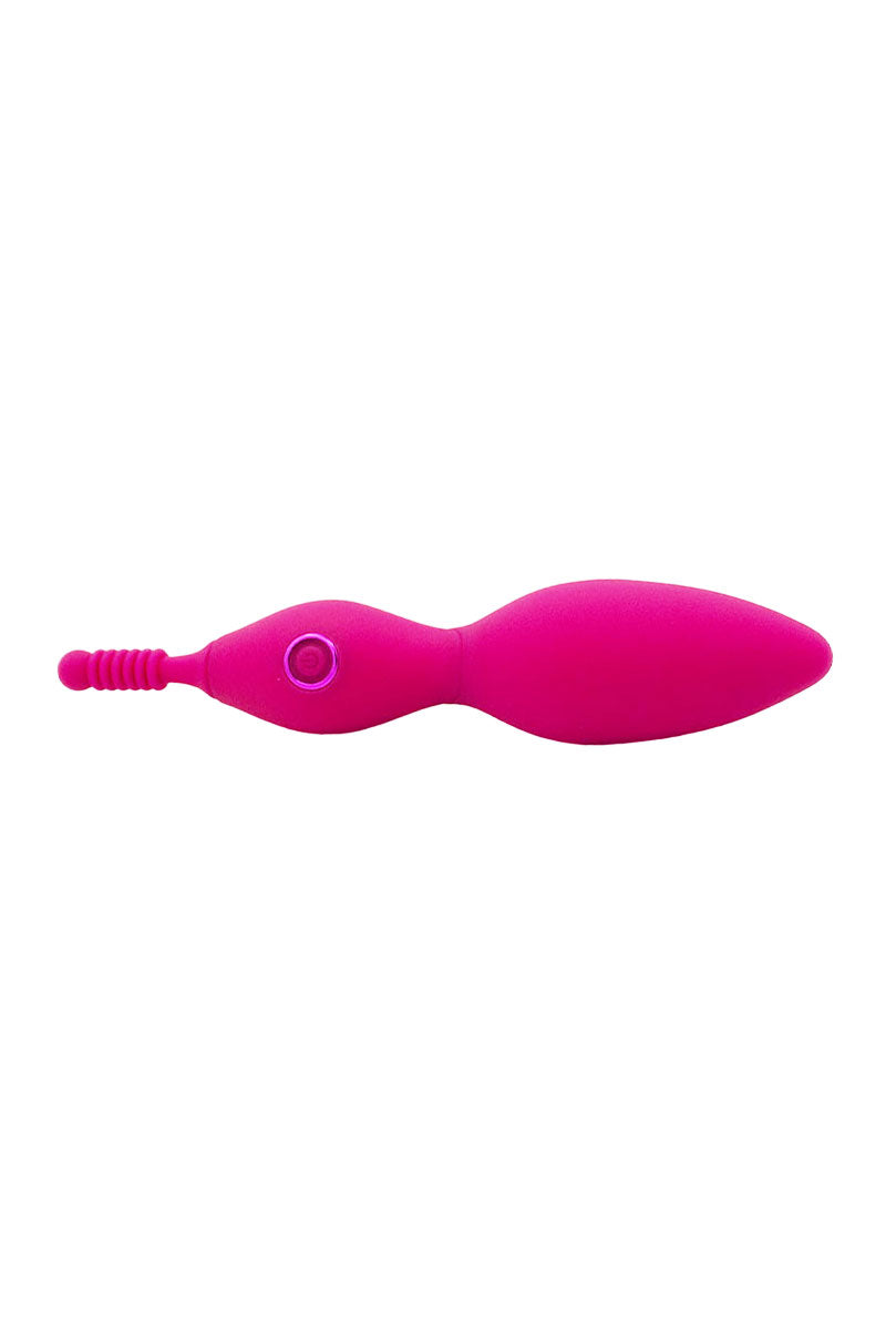 Vibratore clitorideo in silicone di colore fucsia