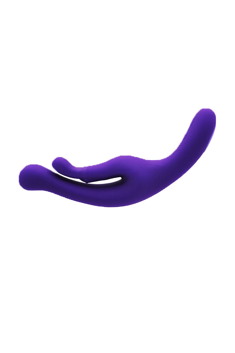 Vibratore Rabbit in silicone viola