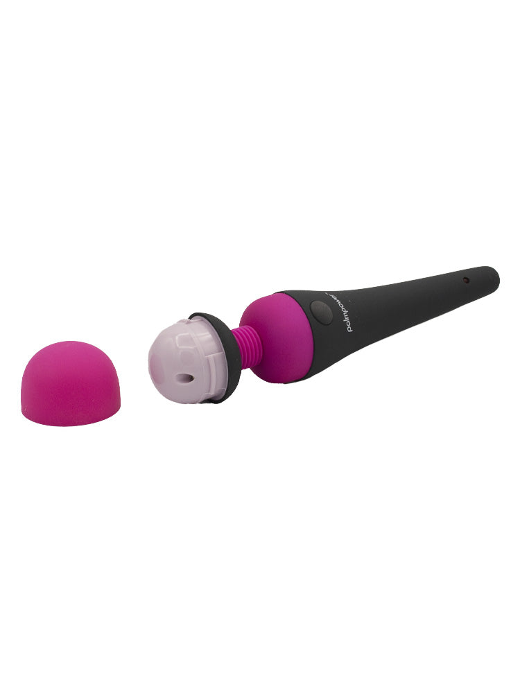 Vibratore Wand grigio e fucsia