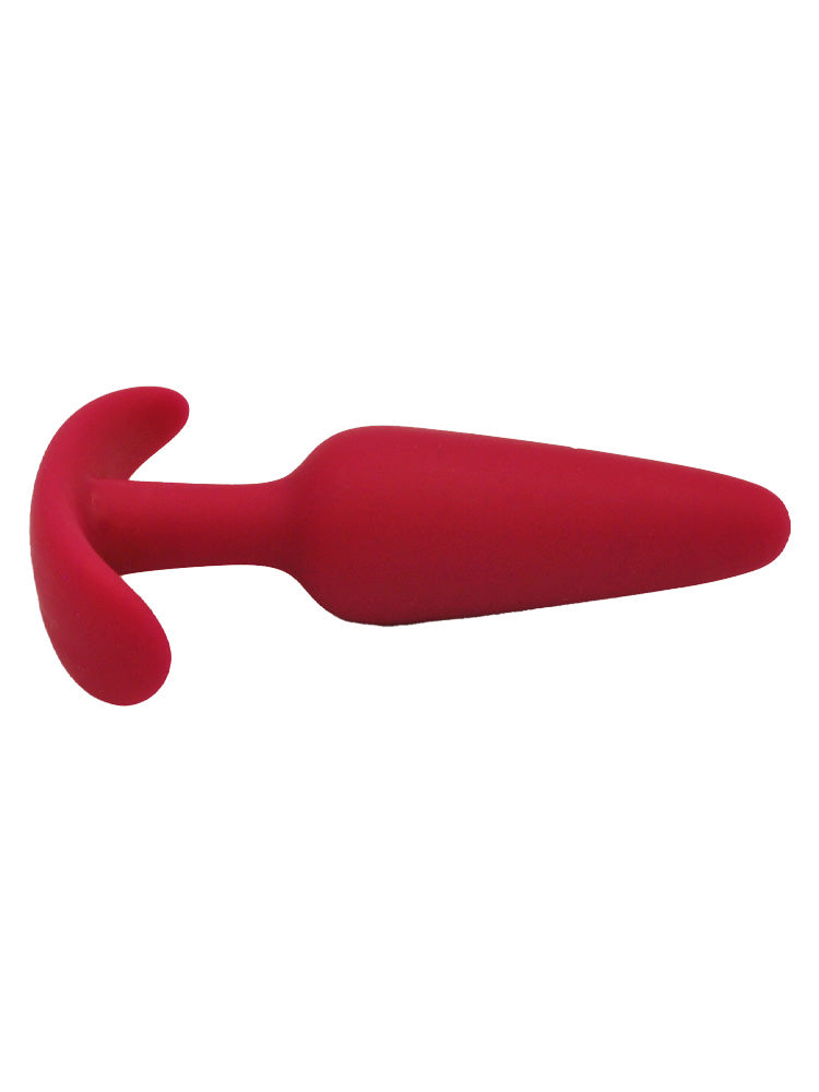 Plug anale in silicone small rosso