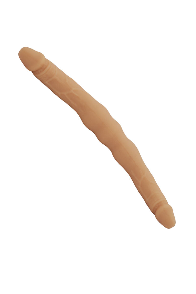 Dildo doppio realistico in silicone vanilla