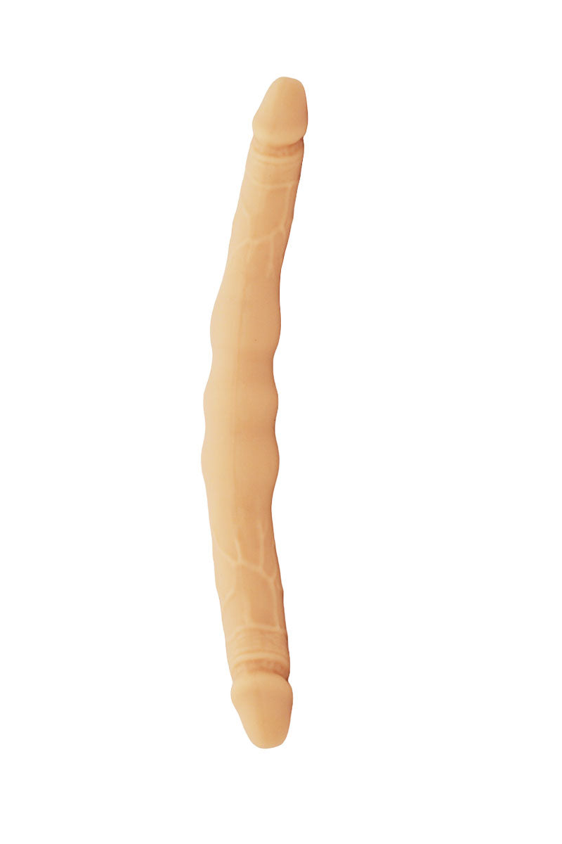 Dildo doppio realistico in silicone vanilla