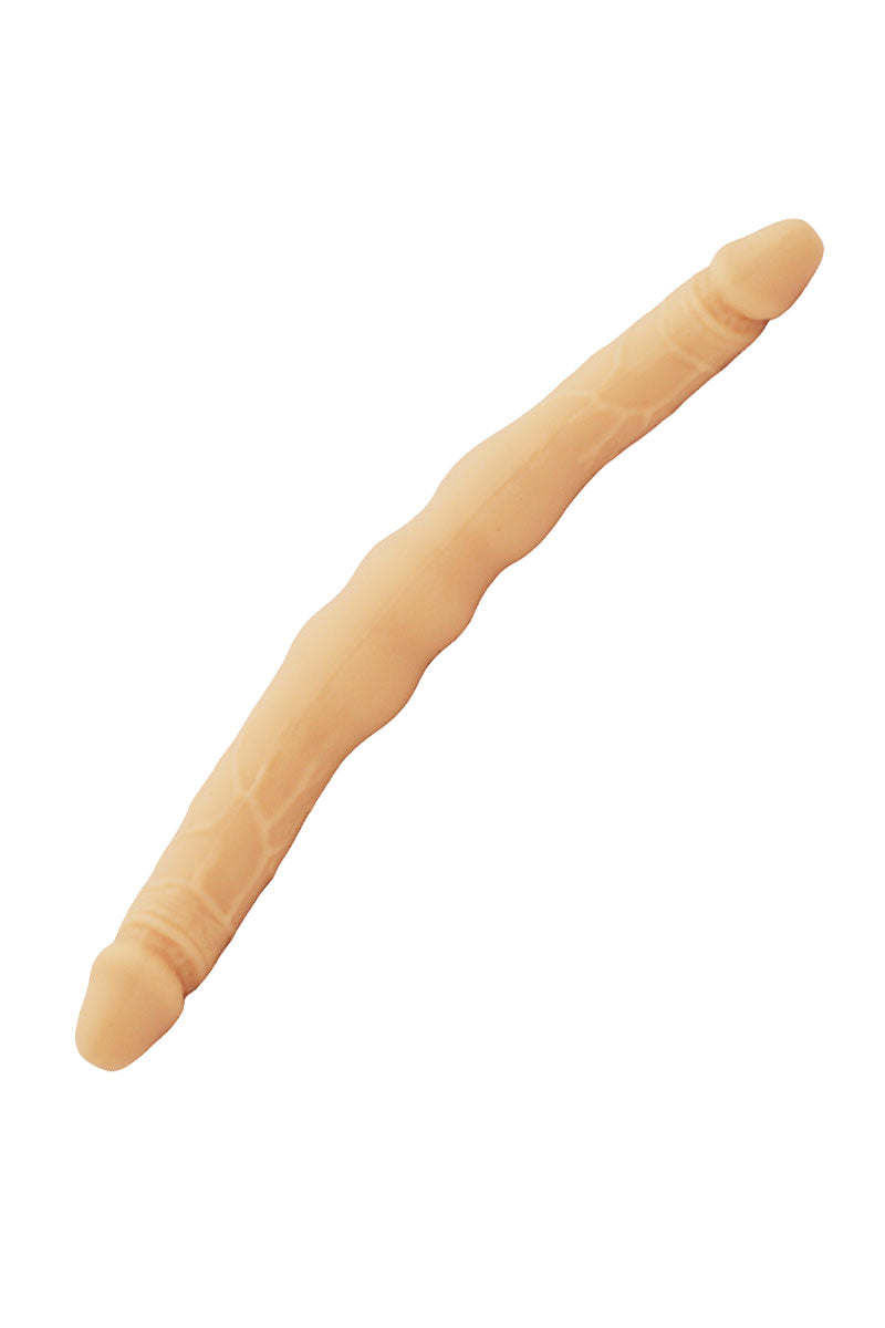 Dildo doppio realistico in silicone vanilla