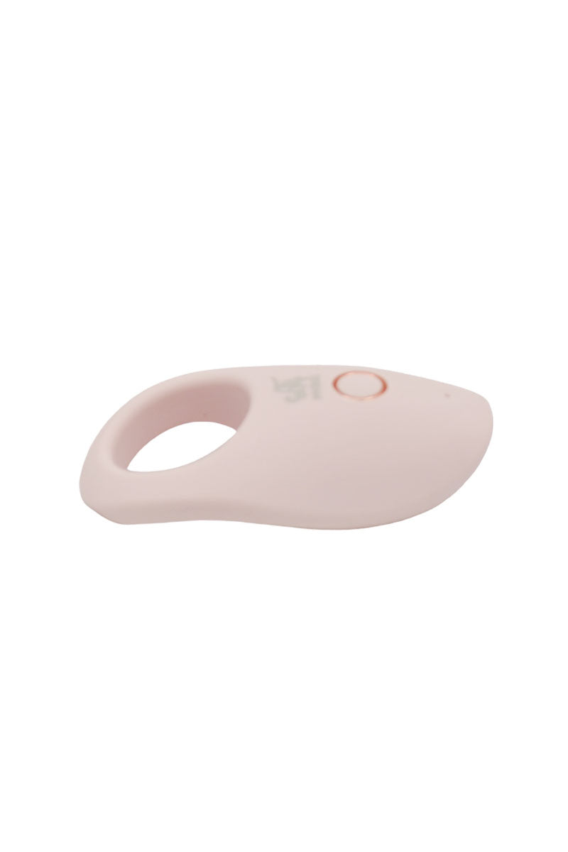 Anello fallico vibrante in silicone rosa