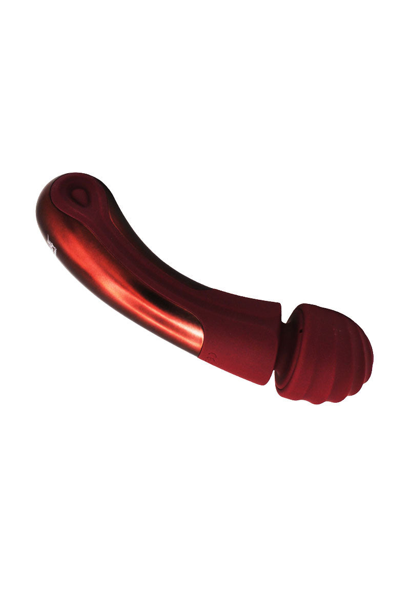 Vibratore wand in silicone bordeaux